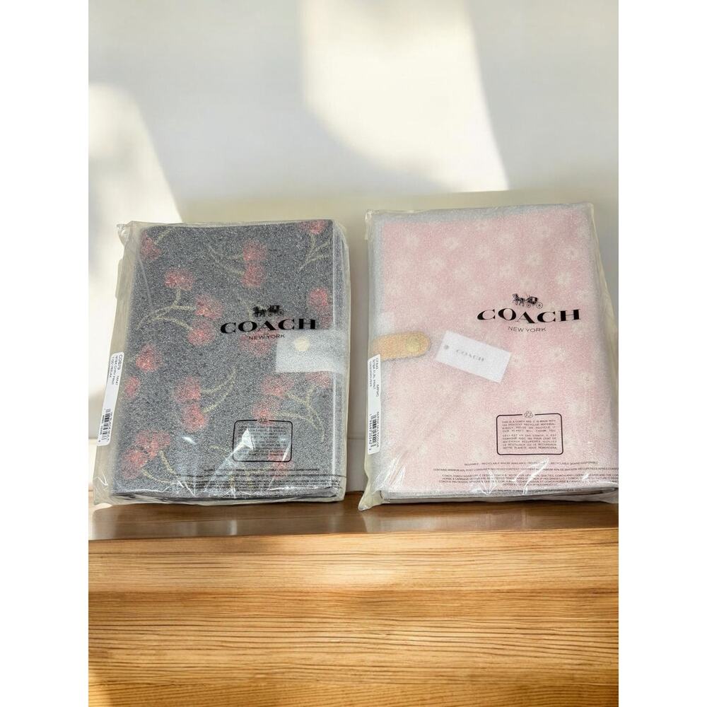 NWT Coach CDB79 Cherry Print & CFA42 Floral Print Notebook Bundle - Picture 3 of 5